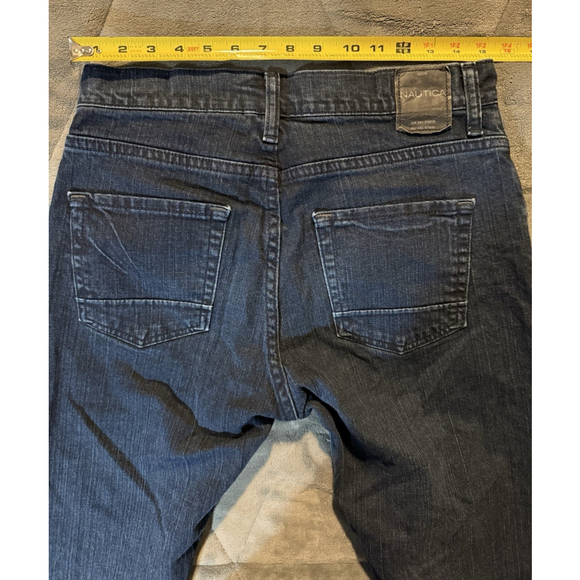 Nautica Relaxed Fit Stretch Blue Denim Dark Wash Mens Jeans 30 x 32 - Picture 7 of 15